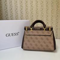 ราคา GUESS New European and American shoulder shopping portable printed solid color large capacity belt decorated tote bag (21082766194)
