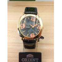 ราคา ORIENT นาฬิกาข้อมือผู้หญิง ระบบควอตซ์ ลายผีเสื้อ หน้าดำ เลขส้ม สายหนังแท้ ประกัน1ปี (20242082424)