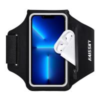 ราคา HAISSKY Upgrade Running Sport Armbands For iPhone 14 13 12 11 Pro Max Zipper Earphone Car Key Bag Phone Arm Band For Xiaomi 13 Power Points Switches (19675798520)