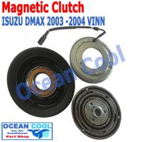 ราคา คลัชคอมแอร์ ดีแม็ก 2003 2004 ชนิดคอมแบบลูกสูบ 2 ร่อง ลูกปืน มู่เล่คลัช NSK แท้ MGC0034 Magnetic Clutch ISUZU DMAX D MAX อีซูซุ ดีแม็ค ชุดหน้าคลัชคอมแอร์ อะไหล่ แอร์ รถยนต์ (15625364464)