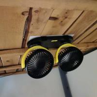 ราคา พัดลมติดรถยนต์ usb12v ใช้ในรถยนต์24v พัดลมไฟฟ้าขนาดเล็กแบบแขวนติดเพดานติดเพดานแบบเงียบแรงสูง (16933182008)