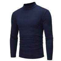 ราคา Winter Warm Thin base layer Half Turtleneck Fashionable Thermal Underwear Mens Stand Collar Basic Plain T shirt Tops Sweater Long sleeved Tops Fashion (20305914612)
