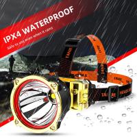 ราคา SeasBoat ไฟหน้า IPX4 กันน้ำ 1800LM Super Bright ไฟหน้า LED ไฟฉายตกปลากลางแจ้งแบบชาร์จไฟ USB ไฟฉาย LED แบบชาร์จไฟได้นาน (13243214517)