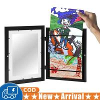 ราคา A4สี่เหลี่ยมผืนผ้ากรอบรูปไม้เด็กการตกแต่งบ้านกรอบแนวศิลป์สำหรับโครงงานศิลปะเด็กวาดภาพ 25X34ซม (20144603138)