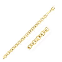 ราคา สร้อยข้อมือทองคำแท้ Charm Link 14k ขนาด 7 0 มม เวลาจัดส่ง 7 10 วัน 7 0 mm 14k Yellow Gold Link Charm Bracelet (12101109638)