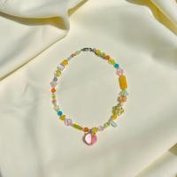 ราคา daintyme Tutti Fruitti Peachy necklace สร้อยคอ handmade ลูกพีข หิน ลูกปัดญี่ปุ่น (16726272217)