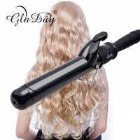 ราคา Hair Curler Professional Hair Curling Iron Digital Hair Roller 38MM Hair Curling Wand Curling Irons (14060181832)