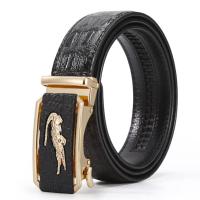 ราคา เข็มขัดลายจระเข้ หนังPU เข็มขัดผู้ชาย ยาว120ซม หัวอัตโนมัติ (20402243943)