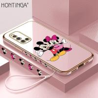 ราคา Hontinga เคสสำหรับ Vivo IQOO Z7 Z7X 5G S1 Pro T1 5G V11i V11 Pro V15 V17 V19 Neo มิกกี้เมาส์หรูหรา TPU สี่เหลี่ยมนุ่มเคสโทรศัพท์ยางคลุมทั้งหมดเคสป้องกันรูพรุนสำหรับเด็กผู้หญิง (20486862589)