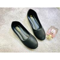 ราคา รองเท้าคัชชูสีดำ PMP รองเท้าคัชชูส้นแบน รองเท้าทำงาน (16888278866)