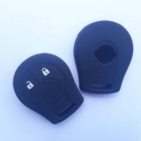 ราคา Upgrade New FOB Key Shell Silicone Holder 2 Button For Nissan Micra Cube Juke Note Qashqai Key Remote Silica Gel Cover (20032542666)