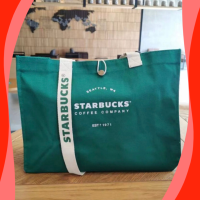 ราคา ซื้อ1 แถม 1 กระเป๋า Starbucks Canvas TOTE bag high end แท้ 100 ฟรีของสมนาคุณมูลค่า179 (17499297727)