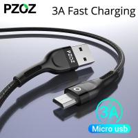 ราคา PZOZ สาย Micro USBสายชาร์จเร็วไนลอนแบบถักสาย USB เป็น Micro USB2 0สายชาร์จเร็วสำหรับ Samsung Huawei Xiaomi Oppo A53 Vivo LG Nexus Android โทรศัพท์ PS4 Xbox One (6660680960)