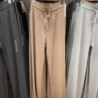 ราคา ใหม่ UNIQLO ชุดอยู่บ้านของแท้กางเกงริ้วไหมพรม2023นุ่มแนะสวมสบายหลวม461317ทรงกระบอกตรง (19988877256)