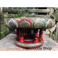 ราคา ขันโตกทองทำเก่า ลายกลีบบัว ขนาด 18นิ้ว (4548962280)