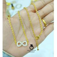 ราคา สร้อยคอ m107 พร้อมจี้ หนัก 1 สลึง ฟรีไซส์ สร้อยคอทองสวย สร้อยคอทองไมครอน สร้อยคอ (20467809092)