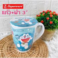 ราคา ชุดจาน ชาม แก้วน้ำ ช้อนส้อมเมลามีน ลายการ์ตูนเด็กโดราเอม่อน Superware (20641424943)
