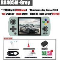 ราคา Anbernic rg405m เกมคอนโซลมือถือ4นิ้ว IPS Touch Screen t618 cncaluminium android12แบบพกพา R Player PSP 512gchina 2023เงินวาดเครื่องประดับ (20708108549)