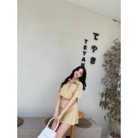 ราคา ชุดเซ็ทเสื้อเชิ้ตครอป กระโปรงกางเกง (15471393494)