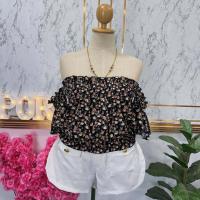 ราคา ส่งเร็วพิเศษ เสื้อผ้าคนอ้วน แฟชั่นคนอ้วน รเานปอแฟชั่น อก42 58 ยาว17 เฉพาะตัวเสื้อ ถ้าวัดจากไหล่ยาว 25 ใหญ่พิเศษ ครอปเปิดไหล่ (19686129296)