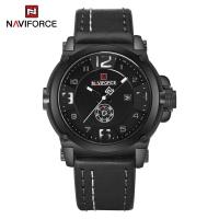 ราคา NAVIFORCE Sports Men Watch 2023 Waterproof Shock Resistant Date Wristwatch Original Brand Genunie Leather NF9099 (21126794270)