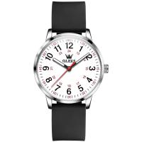 ราคา OLEVS 9953 Silicone Band Watches For Women Fashion Quartz Waterproof Women Wristwatches Luminous (20439081080)