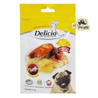 ราคา Delicio Plus ขนมแท่งหมา 70g x 3 ซอง เนื้อปลาแซลมอนแท้ผสมวิตามิน ขนมกินเล่นรสชาติอร่อย กลิ่นหอม มีประโยชน์ (18902409285)