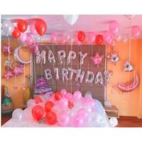 ราคา ลูกโป่งวันเกิด สีเยอะสุด คุ้มมาก เซตลูกโป่ง100ลูก ตัวอักษรHappy Birthday (14002609735)
