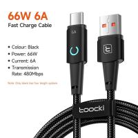 ราคา Toocki 60W 100W USB To TypeC และ TypeC To TypeC Fast Charging Data Cable For VIVO Xiaomi Samsung And Other Devices For Fast Charging (16797721258)