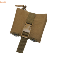 ราคา Lowest price LANG กระเป๋าทิ้งนิตยสารแบบพับเก็บได้กระเป๋าทหารล่าสัตว์กระเป๋าใส่กระสุนปืนอัดลมอุปกรณ์เสริมกระเป๋าคาดเอว Molle (19586450550)