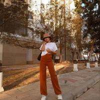 ราคา PERFECT PANTS กางเกงผู้หญิงขากระบอก กางเกงเอวสูง ผญ กางเกงขากระบอกใหญ่ กางเกงขาตรง กางเกงวินเทจ ผญ กางเกงผ้าเอวสูง (12118637192)