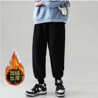 ราคา Hanlu กางเกงขายาวใหม่ กางเกงป๊อปเยาวชน กางเกงสแล็คอินเทรนด์ กางเกงวอร์มขายาวทรงหลวม กางเกงขายาวผู้ชายหนาผ้าฟลีซ แมทช์ง่ายดูผอมแฟชั่นสวยๆ กางเกงผช กางเกงชาย (17287979342)