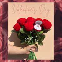 ราคา กล่องกุหลาบใส่แหวนต่างหูกล่องใส่เครื่องประดับกล่องเก็บเครื่องประดับรูปดอกกุหลาบพร้อมก้าน12ยกโหลชิ้นสีแดง แดงแดง ขาว (17442378547)