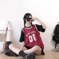 ราคา BWK572ฤดูร้อนใหม่ชุดบาสเก็ตบอลชุดนักเรียนหญิง Ins สไตล์เกาหลีตัวต่อเลโก้ประจบเสื้อกั๊กแขนกุด Jersey 2ชิ้นชุดแฟชั่น (8914975403)