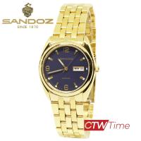 ราคา Sandoz นาฬิกาข้อมือผู้ชาย สายสแตนเลส รุ่น SD89431GG03 สีทอง หน้าปัดน้ำเงิน (8381036917)