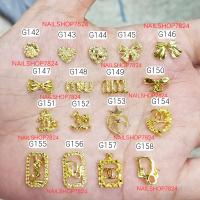 ราคา อะไหล่แบรนด์ 10 ชิ้น อะไหล่สีทอง โบว์ติดเล็บ อะไหล่สีทองติดเล็บ อะไหล่ติดเล็บ อะไหล่สีทองตกแต่งเล็บ (20978515336)