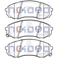 ราคา NIKOYO BRAKE ผ้าเบรคหน้า HYUNDAI H1 ปี 2008 2016HYUNDAI GRAND STAREX 2015 on เบรคเซรามิค รับประกันสินค้า3เดือน จัดส่งฟรี N8101 (11095366341)