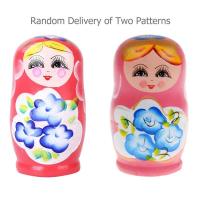 ราคา ชุดตุ๊กตาแม่ลูกดกทำรังรัสเซียทำจากไม้5ชิ้นสินค้ามาใหม่ตกแต่งทาสีด้วยมือ (19939977223)