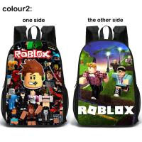 ราคา Robloxs กระเป๋าเป้สะพายหลังสำหรับเด็กกระเป๋านักเรียนสองด้านลายหุ่นยนต์กระเป๋าเป้ลำลองของขวัญวันเกิดสำหรับเด็กนักเรียน (10145207337)