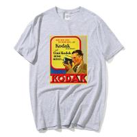 ราคา เสื้อยืดคอตตอน Kodak เสื้อยืดวินเทจสไตล์เกาหลีย้อนยุคญี่ปุ่นเสื้อยืดผู้ชายผ้าคอตตอนเสื้อยืดใหม่เสื้อสตรี (20184787230)