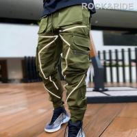 ราคา กางเกงหลายกระเป๋า Joggers Sweatpant ฮิปฮอปผู้ชายบล็อกสีสีดำกางเกงขายาวลำลองกางเกงคุณภาพเยี่ยมสำหรับ MenROCK RIDE สปอตสินค้า สินค้าสปอต สินค้าสปอต A วันวาเลนไทน์ ของขวัญ ของขวัญ gift gift gift (7184416