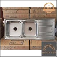 ราคา อ่างล้างจานสแตนเลสสตีล 2หลุม 1ที่พักจาน EVE Excel แถมฟรีก๊อกอ่างล้างจาน สะดือตะกร้า และท่อน้ำทิ้งดักกลิ่น ด่วน ของมีจำนวนจำกัด Peacock Steps (10307582578)