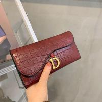ราคา LAYRUSSI 2023 Womens Wallet Crocodile Texture Card Holder Clutch Purse Coin Purse Hand Bag For Ladies Billeteras Para Mujer Wallets (19620477931)