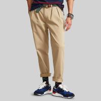 ราคา Sale Polo Ralph Lauren PANTS Whitman Relaxed Fit Pleated Chino Pant กางเกงขายาว รุ่น MNPOPNT14H20025 สี 250 BEIGE KHAKI (15952596697)