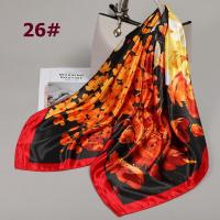 ราคา ผ้าคลุมไหล่ที่คาดผมผ้าซาตินเลียนแบบผ้าพันคอสี่เหลี่ยมจัตุรัสสำหรับผู้ชายและผู้หญิงผ้าคลุมไหล่ห่อที่รัดผม (21097181995)