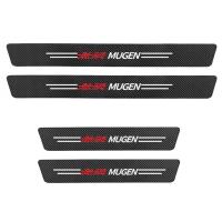 ราคา GTIOATO สำหรับ MUGEN คาร์บอนไฟเบอร์ กันรอยประตูรถยนต์ แผ่นกันรอยประตูรถยน สติกเกอร์ท้ายรถ กันรอยท้ายรถ สติ๊กเกอร์ติดรถ สำหรับ Honda City HRV Civic Jazz CRV Brio Accord Mobilio Odyssey BRV (12090503110