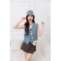 ราคา Dewishes Vest Denim เสื้อกั้กแขนกุด ยีนส์ (21283022833)