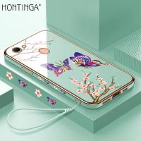ราคา Hontinga เคสโทรศัพท์ OPPO F5 F5 Plus F5วัยรุ่นเคสแฟชั่นสีสันสดใสทำจากโครเมี่ยมเนื้อนุ่มเคลือบ TPU ทรงสี่เหลี่ยมเคสคลุมรอบเครื่องมีกล้องป้องกันเคสยางกันแรงกระแทกสำหรับเด็กผู้หญิง (13976159685)