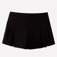 ราคา Zaraโทจูบเสื้อผ้าผู้หญิงใหม่ Cewek Seksi ความปรารถนาอันบริสุทธิ์เอวลอยเข้ารูปกว้างจีบกางเกงขาสั้นกระโปรงคำ3067556 811 (20478796448)