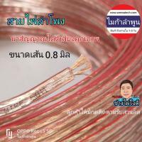 ราคา 0สายไฟลำโพง ฉนวนใส สายไฟเครื่องเสียง สายลำโพง (16909046024)